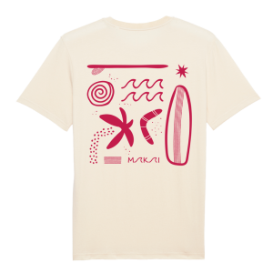 Totem Tee – sand & pink